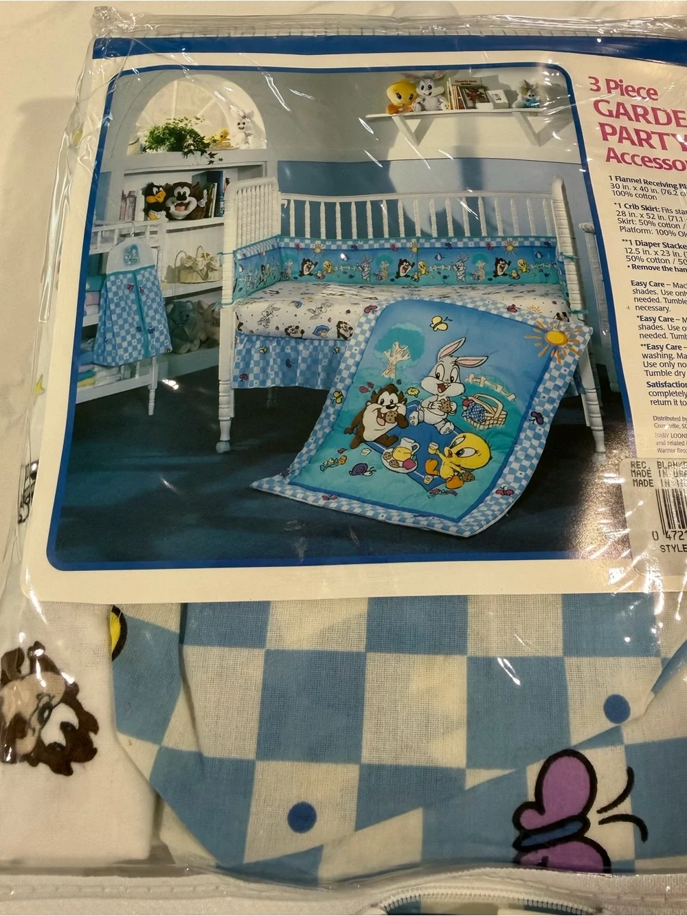Warner Bros. Baby accessory Set Blue White with Multicolor Looney Tunes